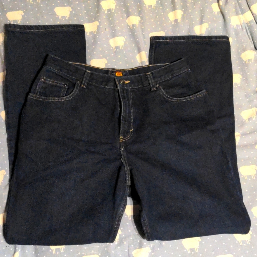 Women's Route 66 Boot Cut Denim Jeans Pants Size 11/12 AVG Dark Wash Classic